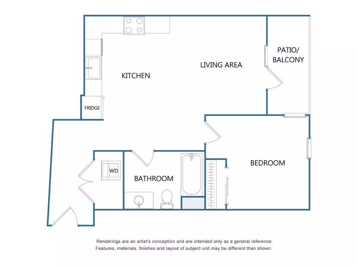 1E-1x1 504 floor plan