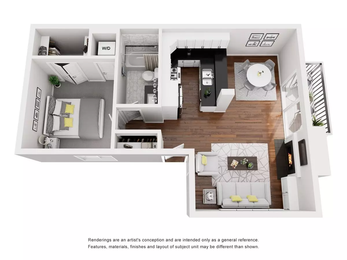 Unit D floor plan