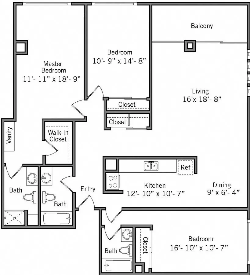 3B floor plan