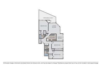 3 Beds • 2 Bath
3D Tour M307 floor plan
