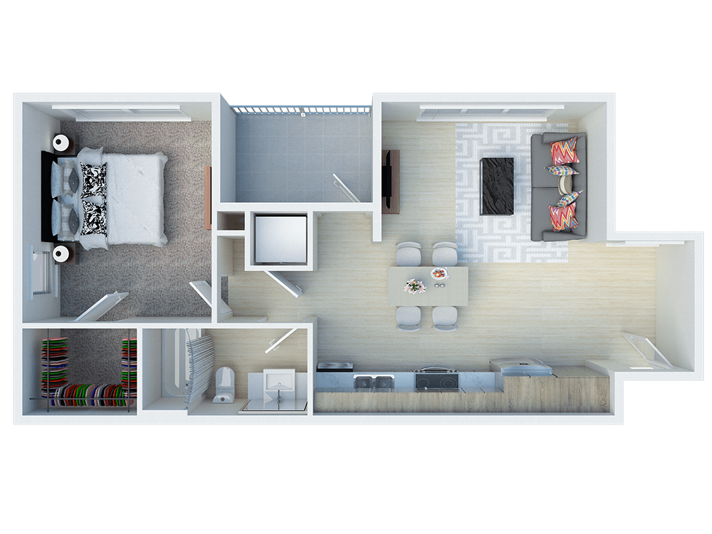 Unit - 217 floor plan