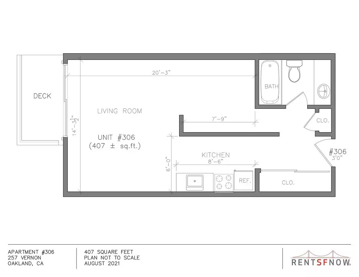 Studio • 1 Bath 309 floor plan
