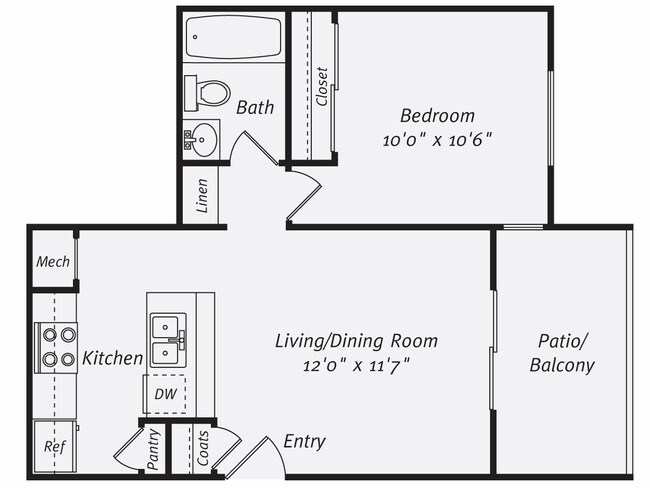 Unit 964-7105 926-3109 floor plan
