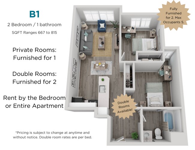 B1 Private Penthouse floor plan