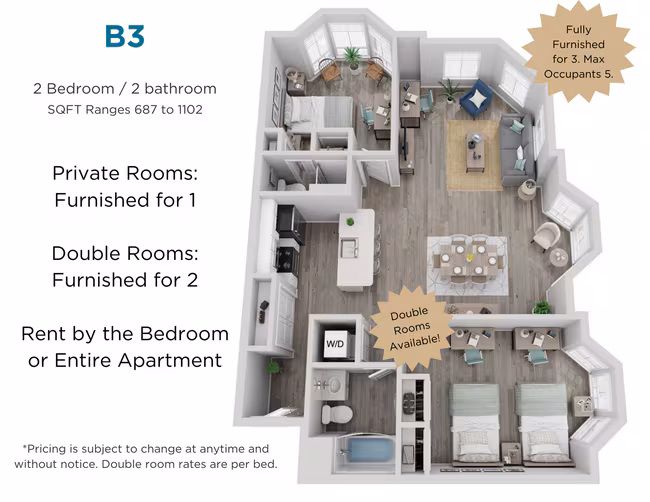 B3 Double Lg Penthouse floor plan