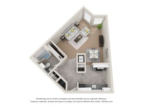 Studio 211 floor plan