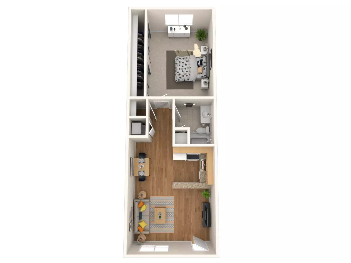 1×1 C 5235 7314 floor plan