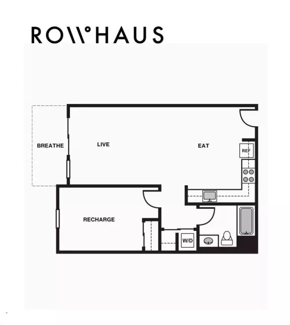1x1 C 1-203 floor plan