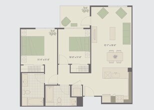 2x2 floor plan
