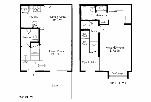 Aspen Townhome floor plan