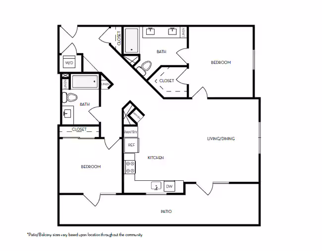 2x2b 0476 floor plan
