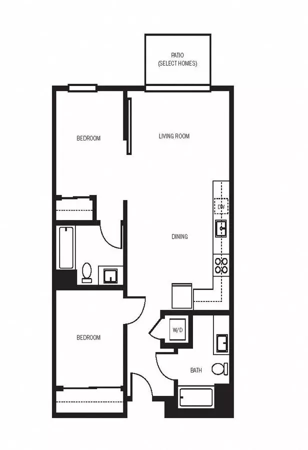 2X2 C1 316 floor plan