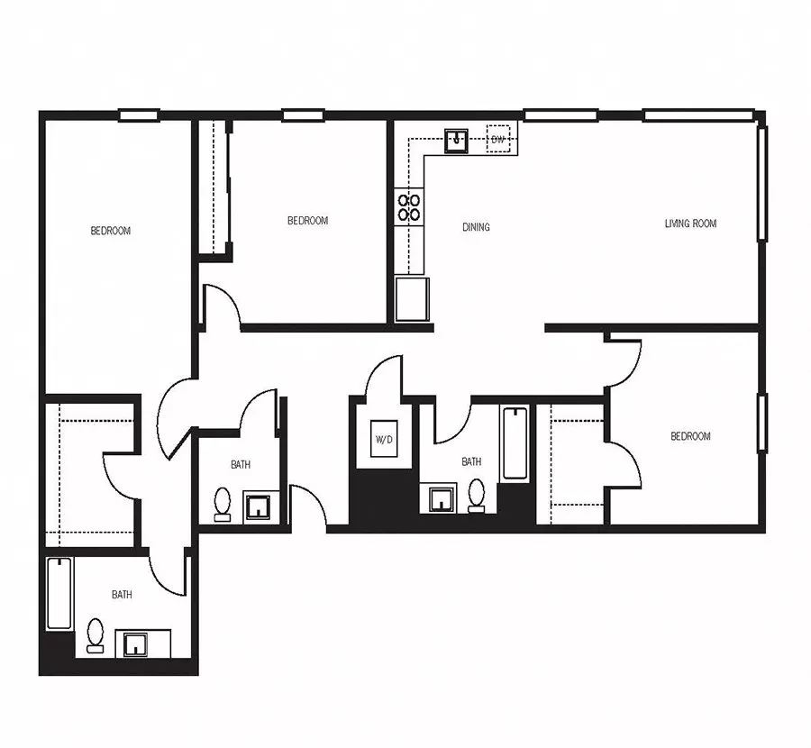 3X2 TH L5.1 741 741 floor plan