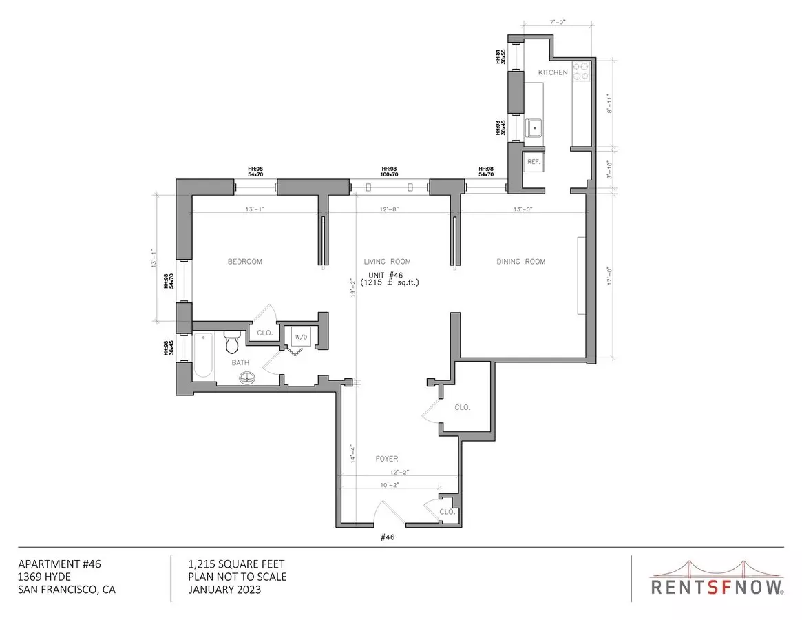 Unit - - floor plan