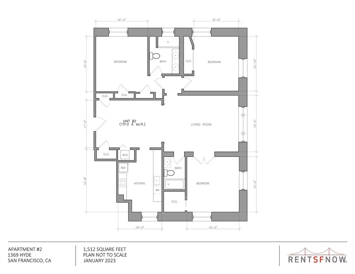 Unit - - floor plan