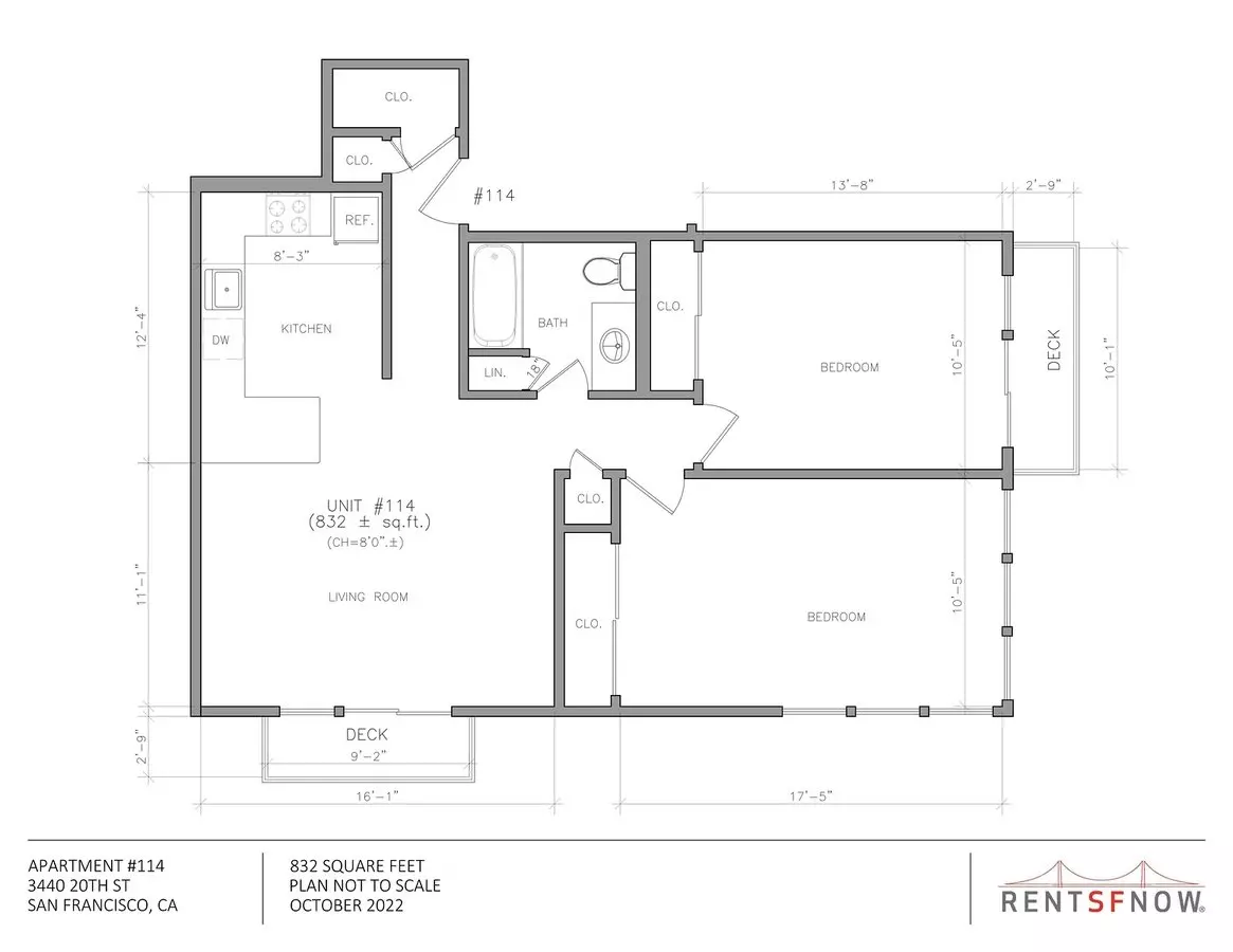 3440 20th Street #114 114 floor plan