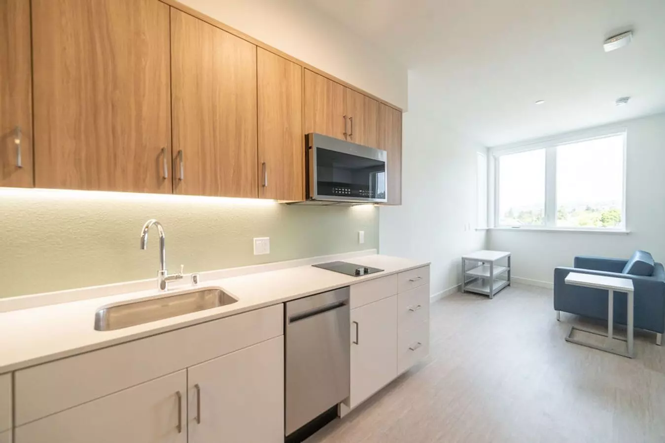 0BR/1.0BA 611 Room 1 Bed B - B floor plan