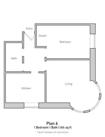 1 Bed • 1 Bath 09 floor plan