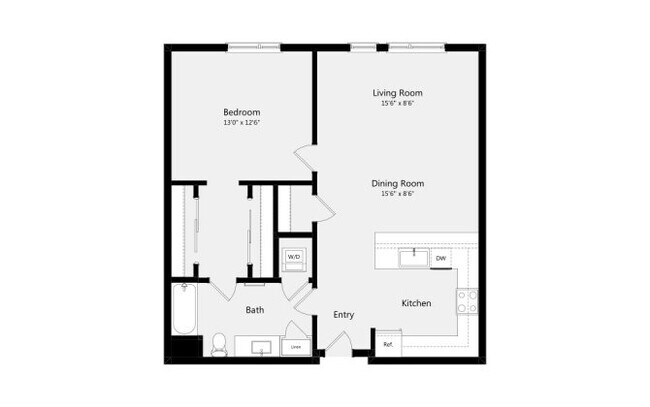 1B 2227 floor plan