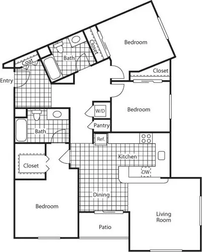 3 Beds • 2 Bath 3136 floor plan