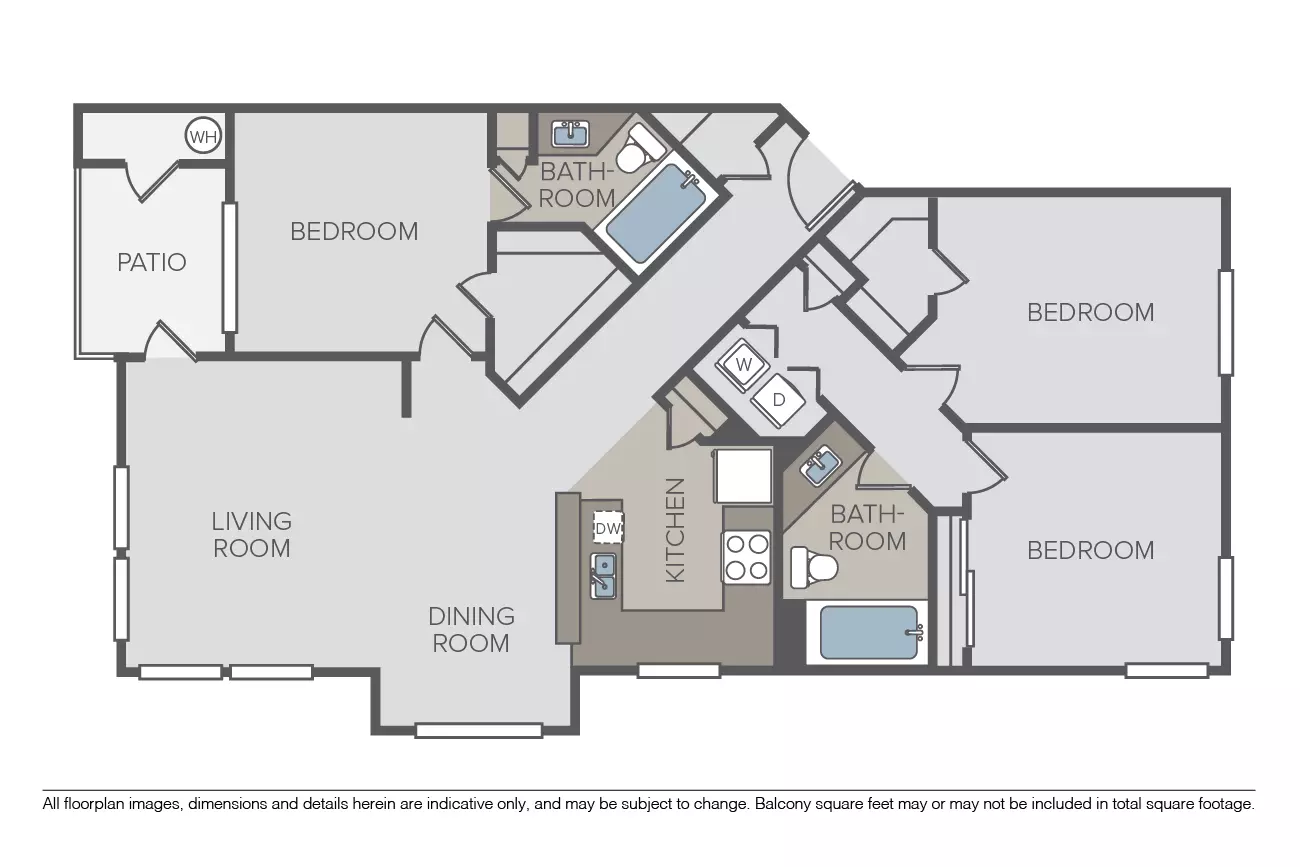 3 Beds • 2 Bath
3D Tour 0706HW floor plan