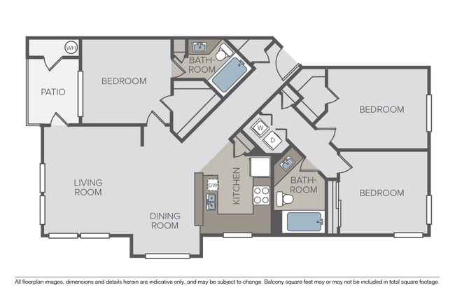 3 Beds • 2 Bath
3D Tour 0706HW floor plan