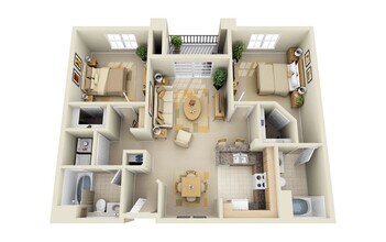2x2A 2320 floor plan