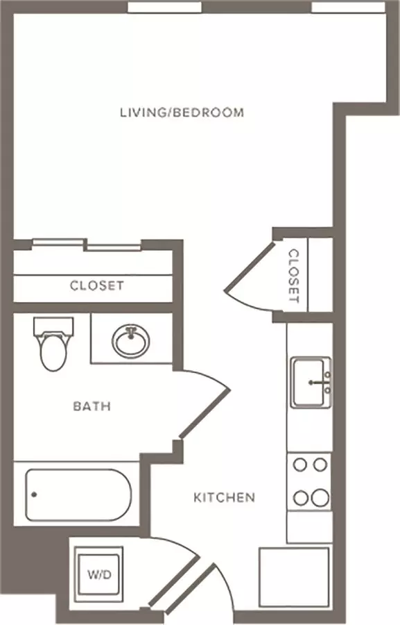 Studio • 1 Bath 405 floor plan