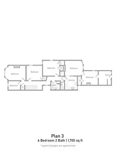 6 Beds • 3 Bath 347 floor plan
