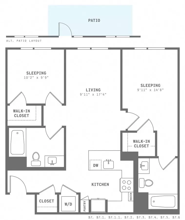 Unit 507 432 floor plan