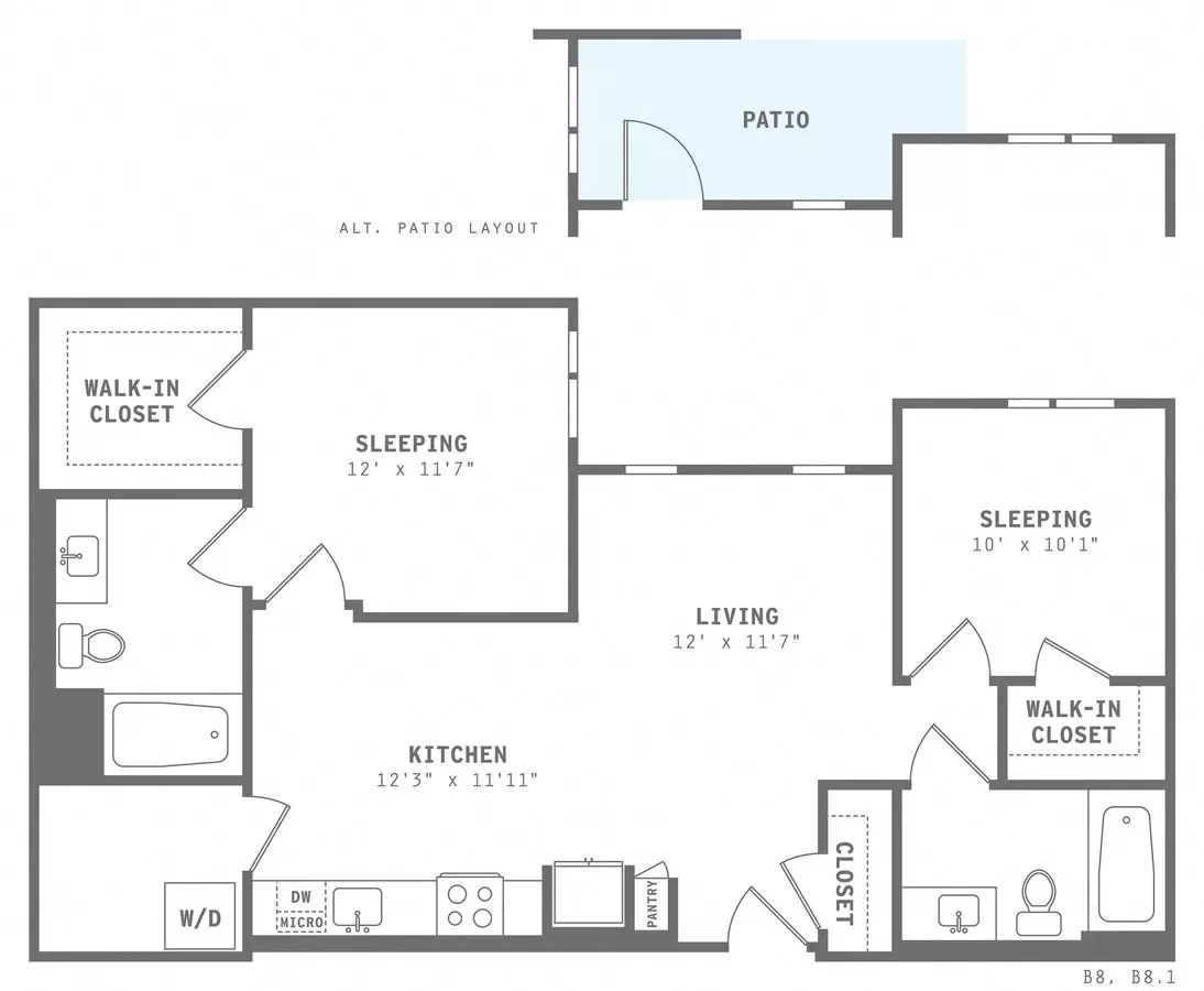 B8 432 floor plan
