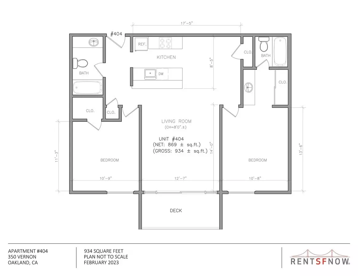 Unit - - floor plan
