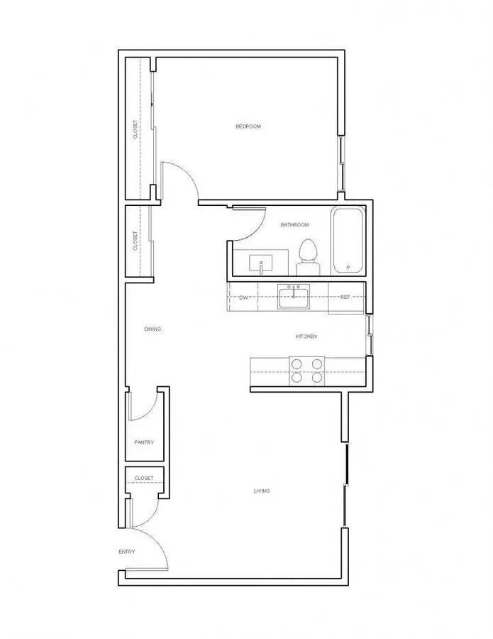 1 Bedroom Premium Diablo View-120 floor plan