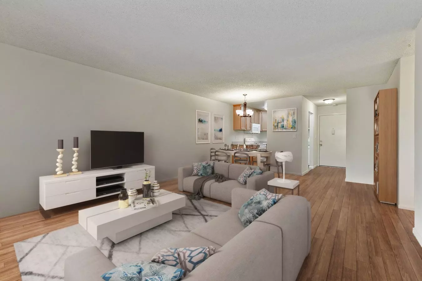 2 Beds, 1 Bath Model floor plan
