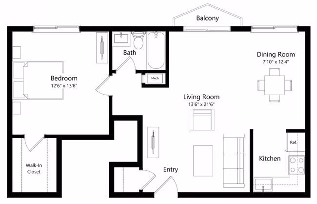 Unit PE240 PE240 floor plan