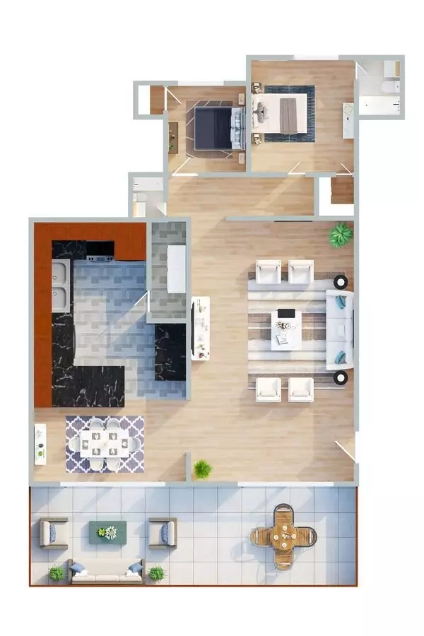 Lower Unit floor plan
