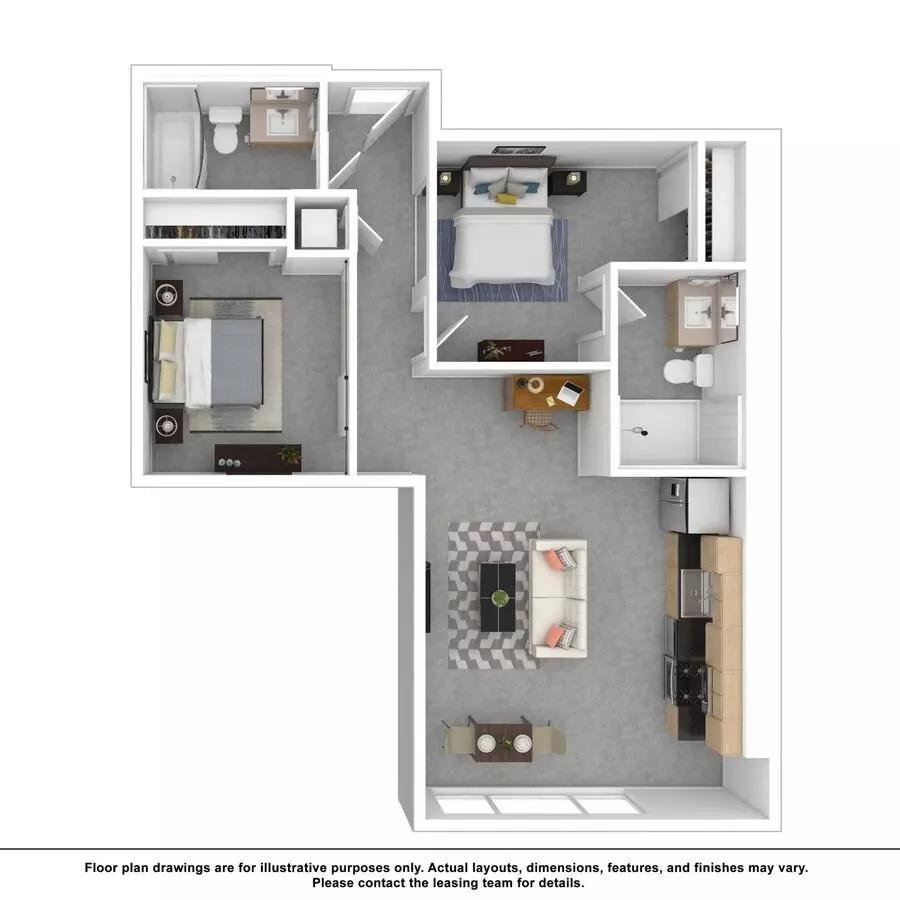 Unit E319 E614 floor plan
