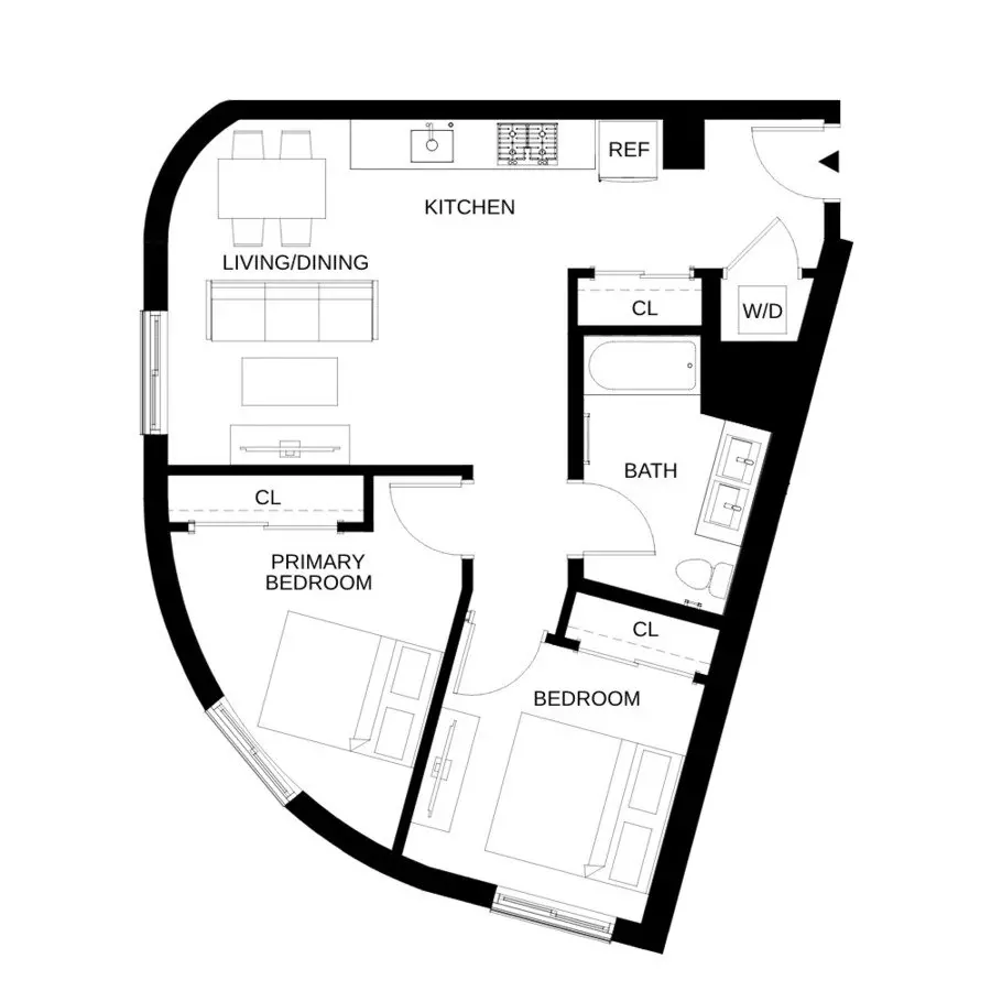 Unit 208 208 floor plan