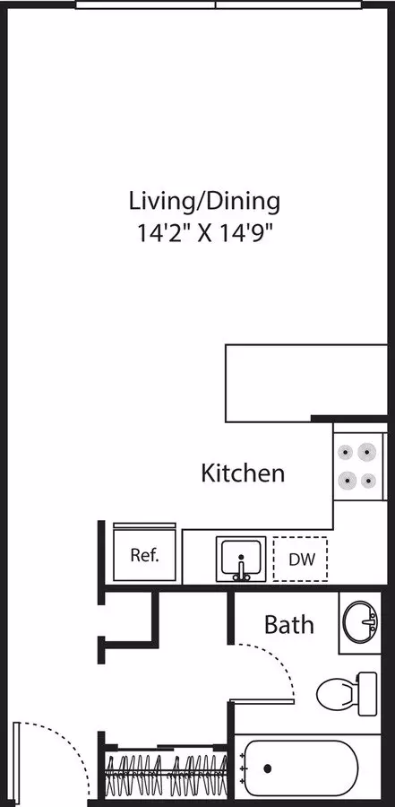 Unit 3E 3E floor plan