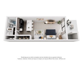 Woodchase Studio 13-107 13-107 floor plan