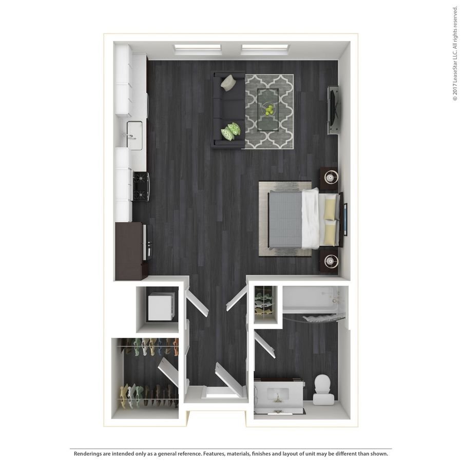 Studio • 1 Bath 331 floor plan