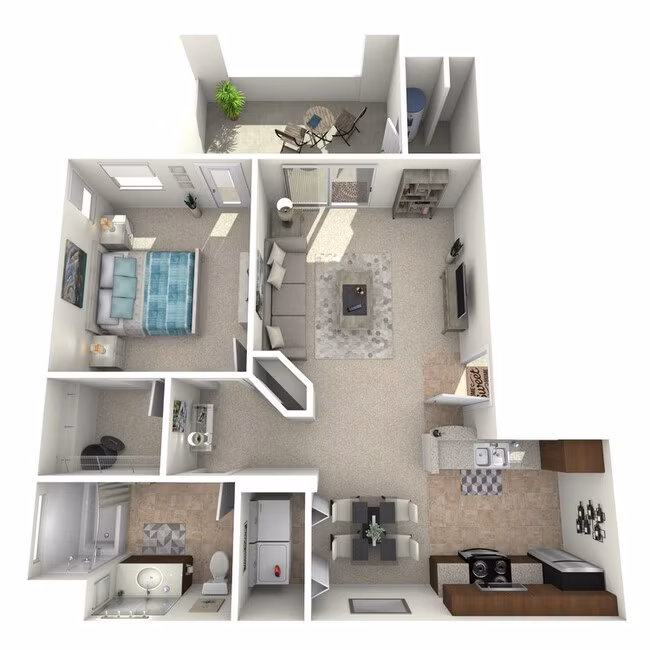 1 Bed • 1 Bath 13204 floor plan