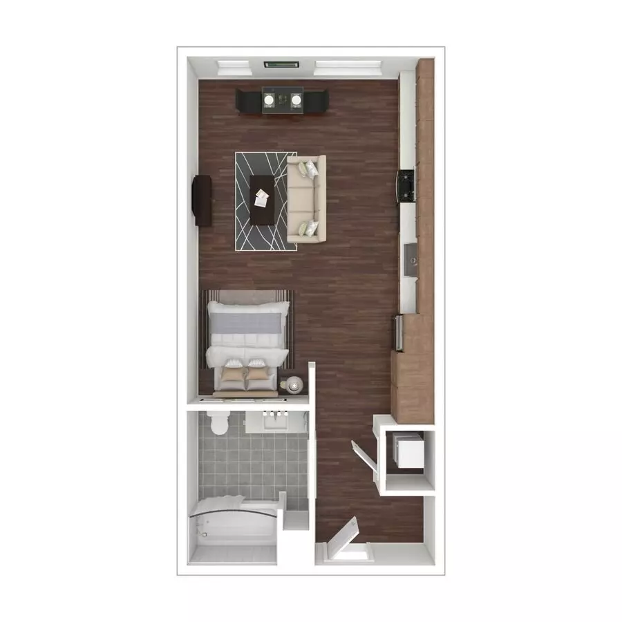 Studio • 1 Bath 513 floor plan