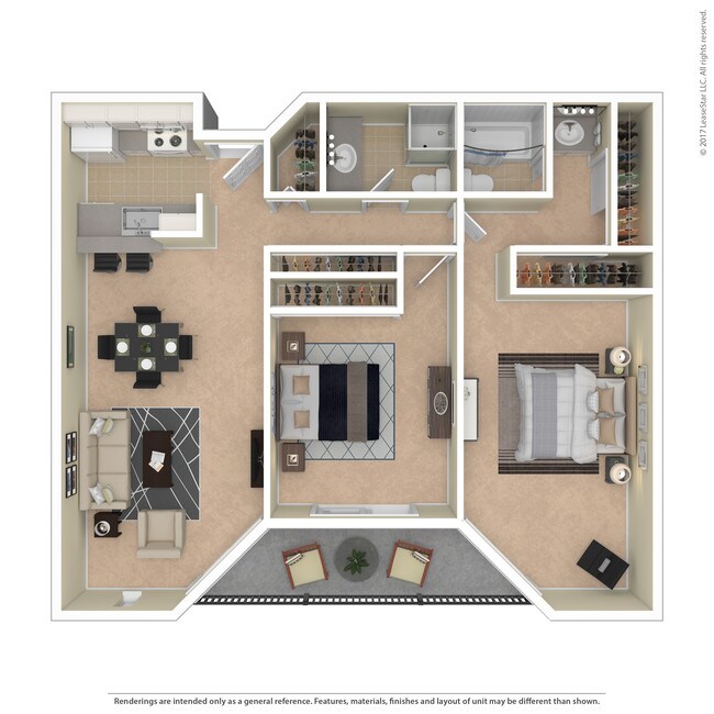 2x2 104 floor plan