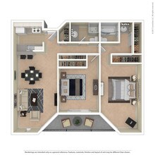 2x2 104 floor plan
