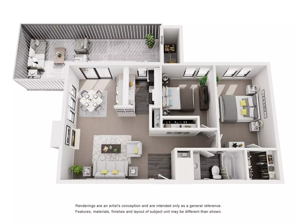 Unit C C floor plan