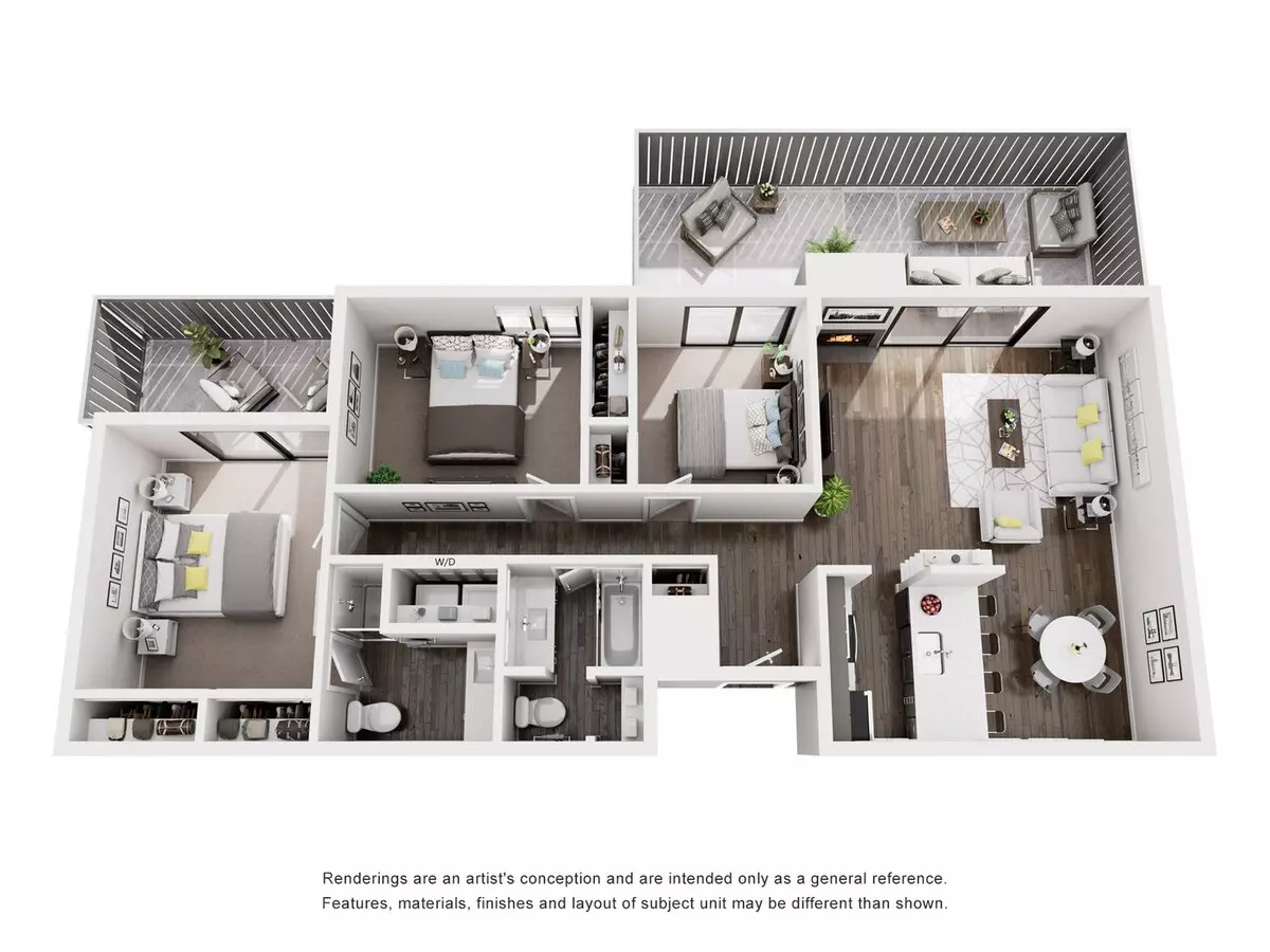 Unit A A floor plan