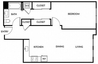 1 Bed • 1 Bath 307 floor plan