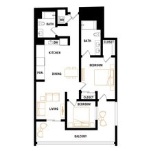 Unit 415 415 floor plan
