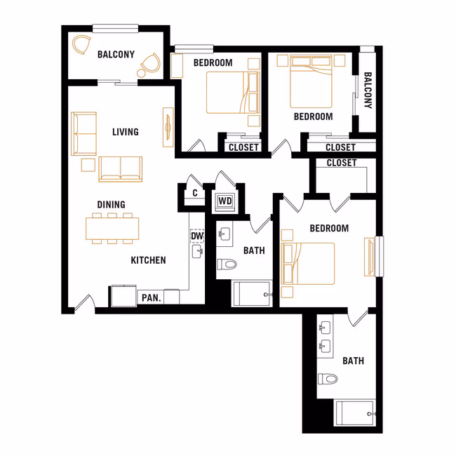 Unit 407 407 floor plan
